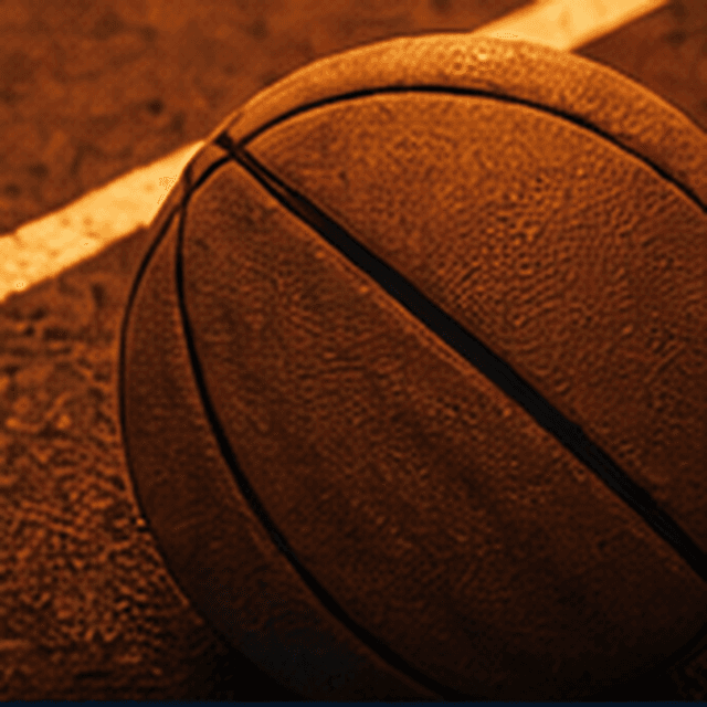 Basketball on the court